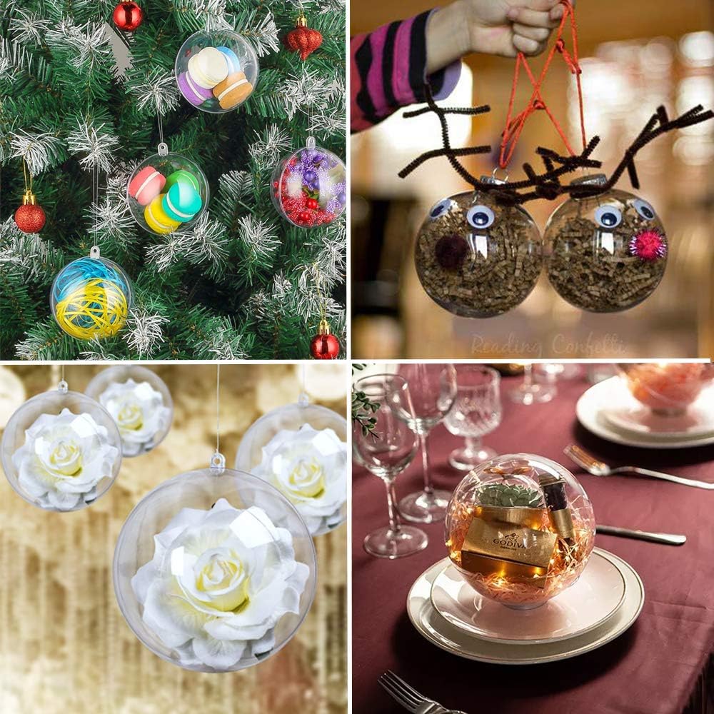 Plastic Fillable Ornaments - 100 mm