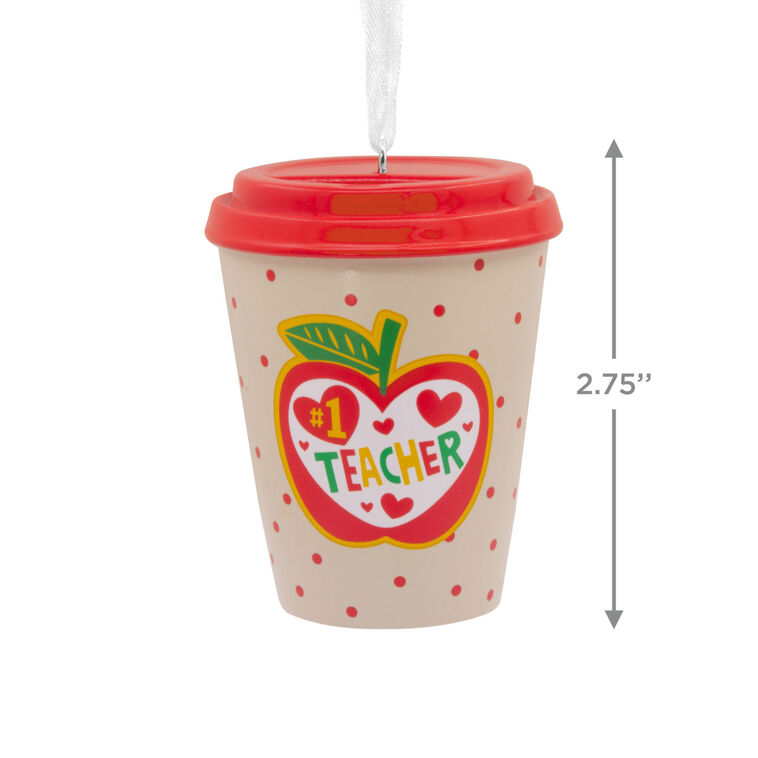 Hallmark Tree Trimmer - #1 Teacher Coffee Cup