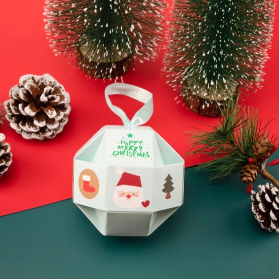 Paper Fillable Ornaments - Blue Ball