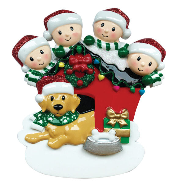 Family of 4 with Dog