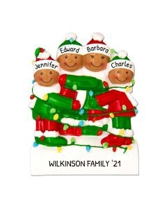 Tangled in Lights - Family of 4