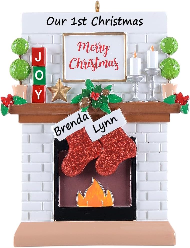 Stockings Hung By the Fire - Family of 2