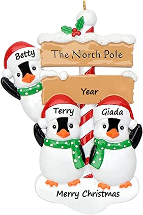 North Pole Penguins - Family of 3