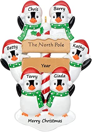 North Pole Penguins - Family of 6