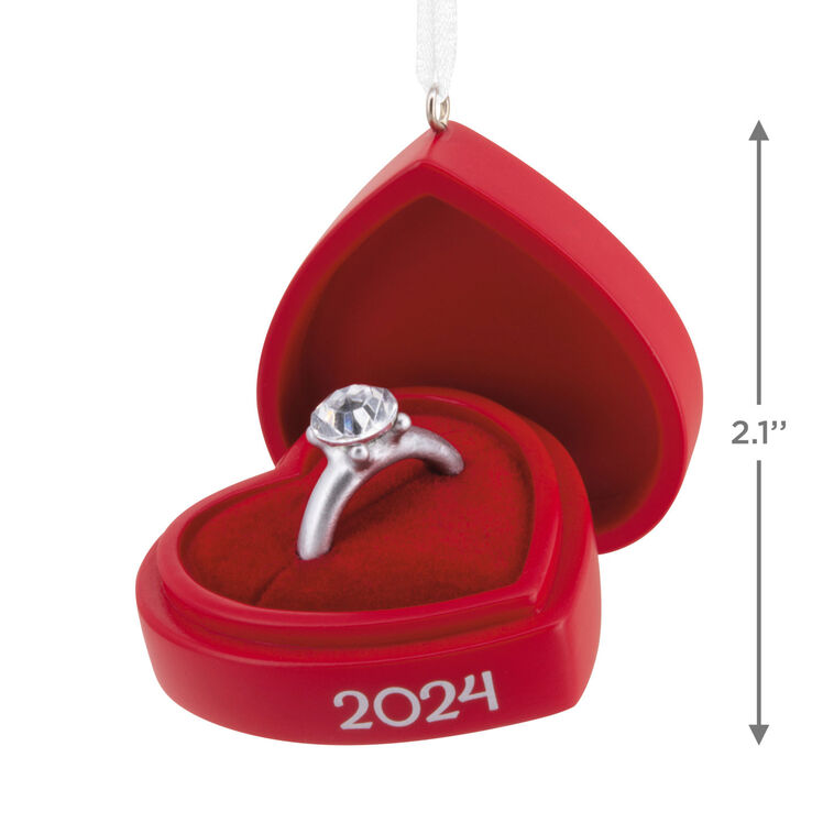 Hallmark Tree Trimmer - Engagement Ring 2024