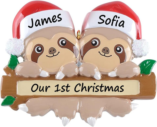 Sloth Christmas - Family of 2