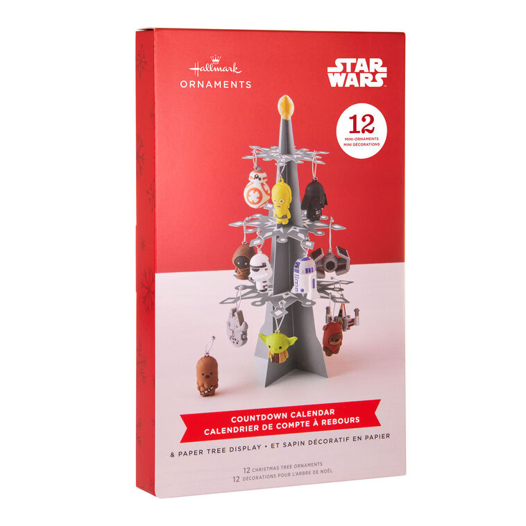 Hallmark Disney Star Wars - Calendar with Paper Tree with 12 Ornaments