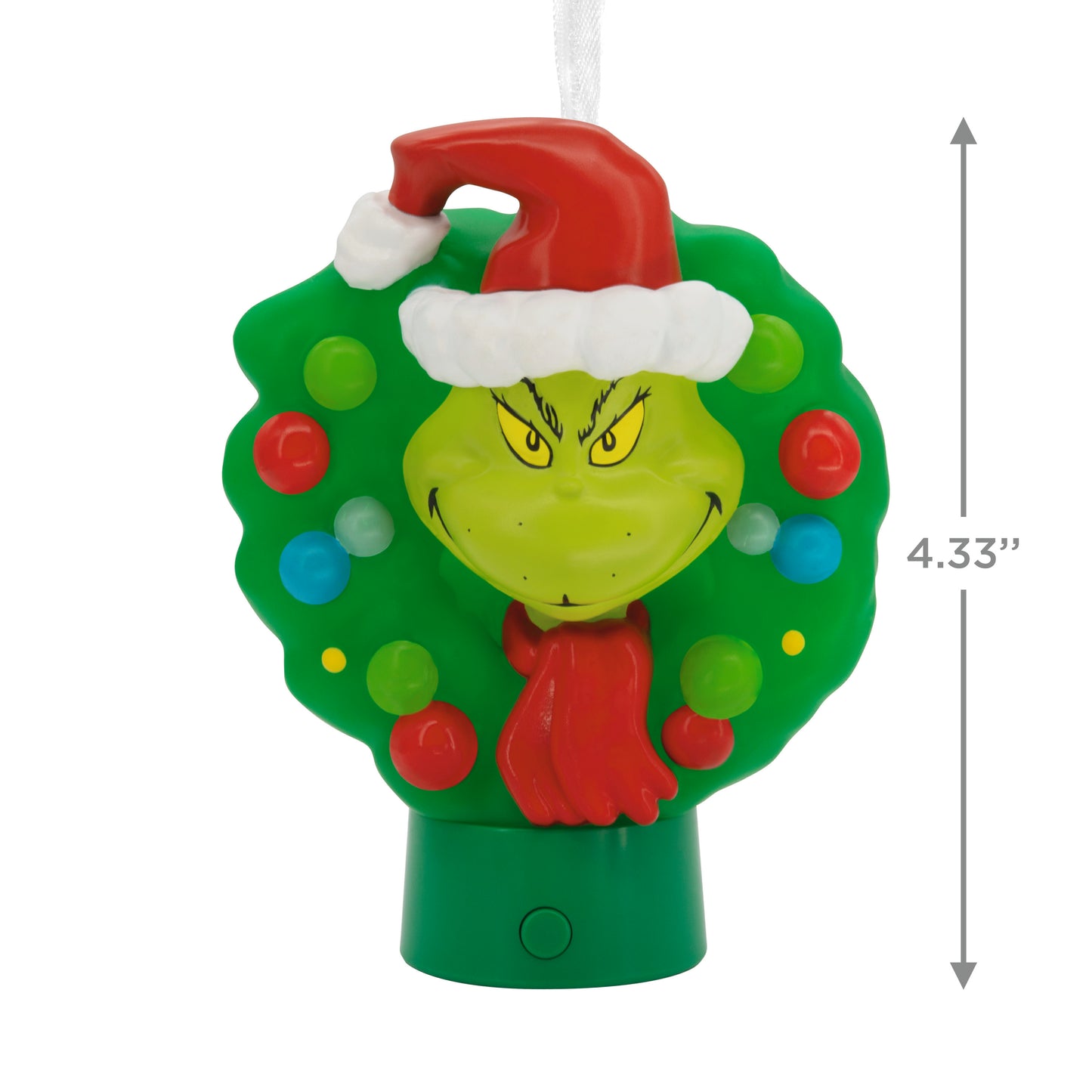 Hallmark The Grinch in Wreath Light Up