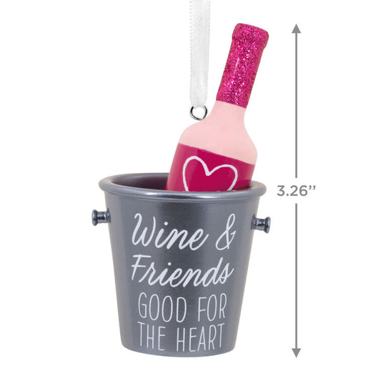 Hallmark Tree Trimmer - Wine and Friends  Good for the Heart