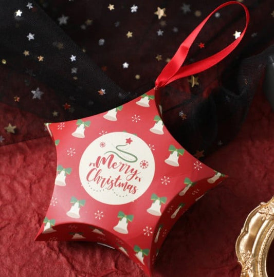 Paper Fillable Ornament - Red Bell Star